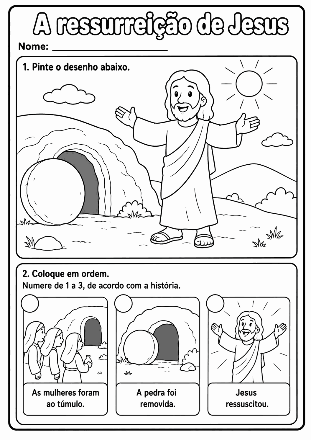 Exemplo de atividade bíblica infantil 1